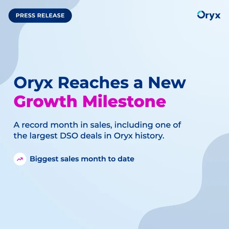 Oryx Dental Software announces a record sales month and one of its largest DSO deals