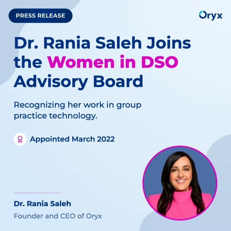 Dr. Rania Saleh, Founder and CEO of Oryx, appointed to the Women in DSO Advisory Board