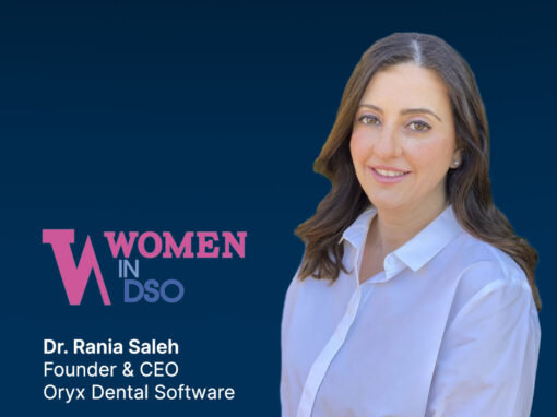 Rania Saleh next to women in DSO logo