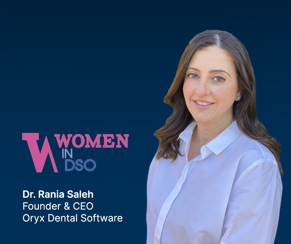 Rania Saleh next to women in DSO logo