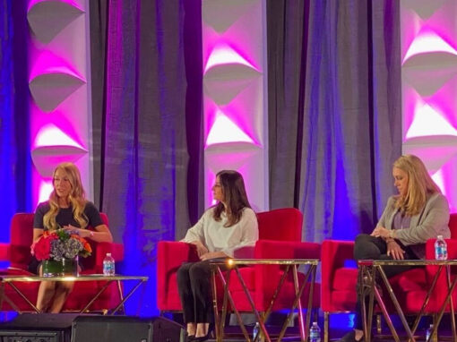 Seated women panelists