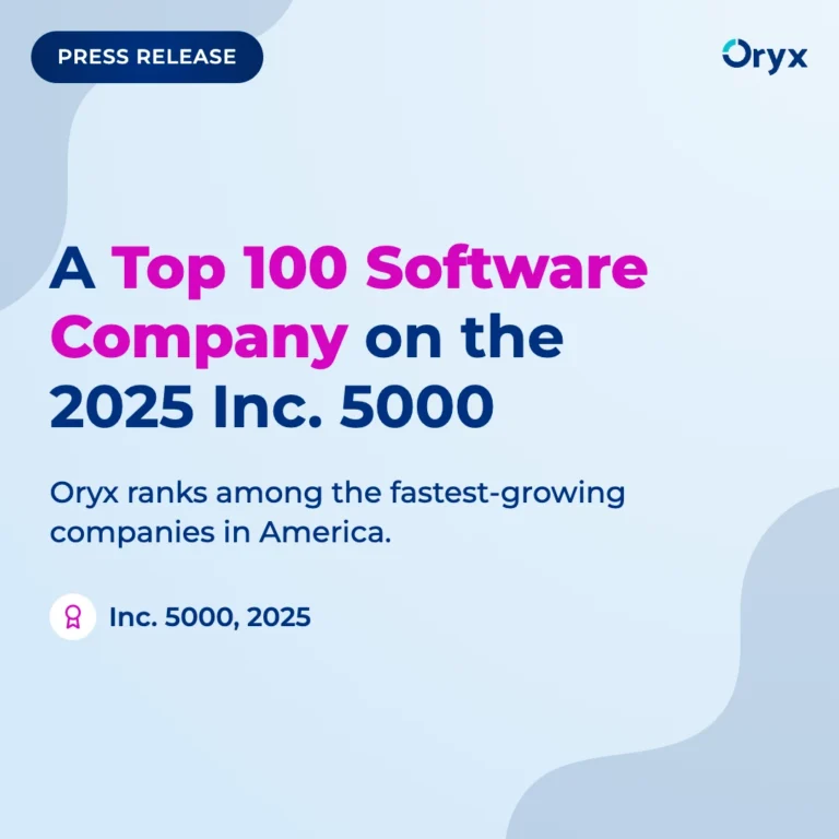 Oryx Dental Software named a top 100 software company on the 2025 Inc. 5000 list