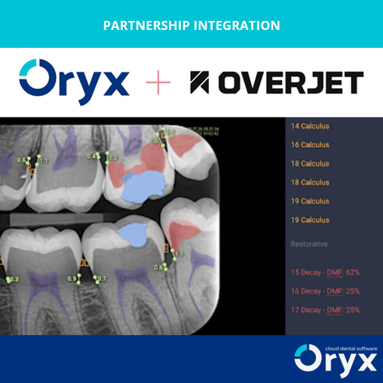 Oryx Integrates Overjet’s Dental AI into Dental Practice Management System
