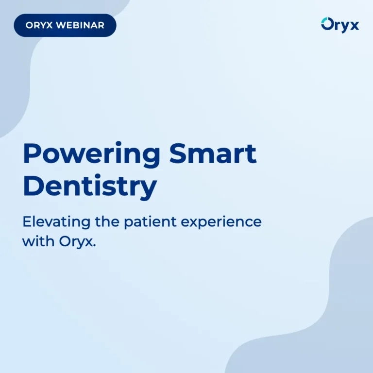 On-demand webinar graphic featuring Bryce Swihart discussing smart workflows for dental practices.