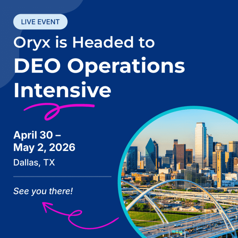 Oryx at DEO Operations Intensive 2026