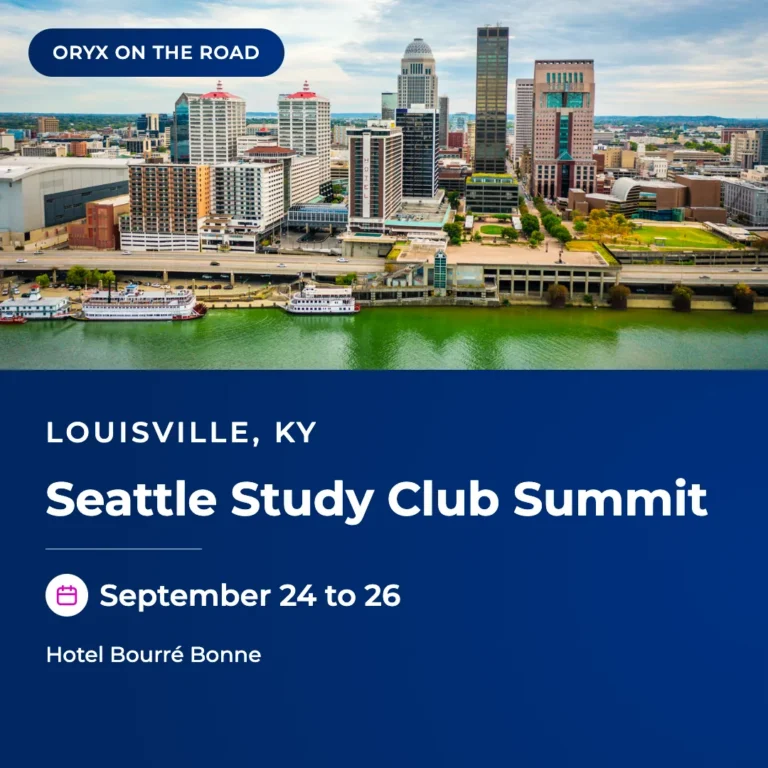 Seattle Study Club Directors and Coordinators Summit 2026 in Louisville, Kentucky, September 24 to 26, with the Louisville riverfront skyline