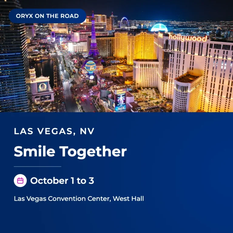Smile Together 2026 in Las Vegas, October 1 to 3, with the Las Vegas Strip lit up at night